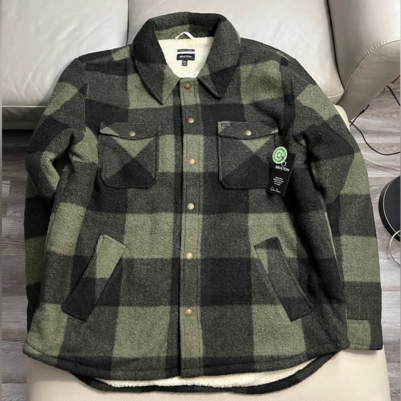 NWT - Brixton Men’s Sherpa Lined Stretch Fleece Jacket - Size XXL - Picture 5 of 14